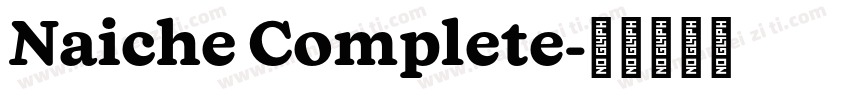 Naiche Complete字体转换